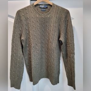 Polo Ralph Lauren Men's Cashmere Sweater Size M Cable Knit
